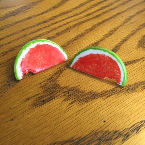Watermelon earrings - Picture 1 of 2